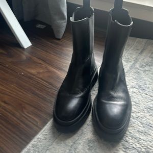 Zara leather boots